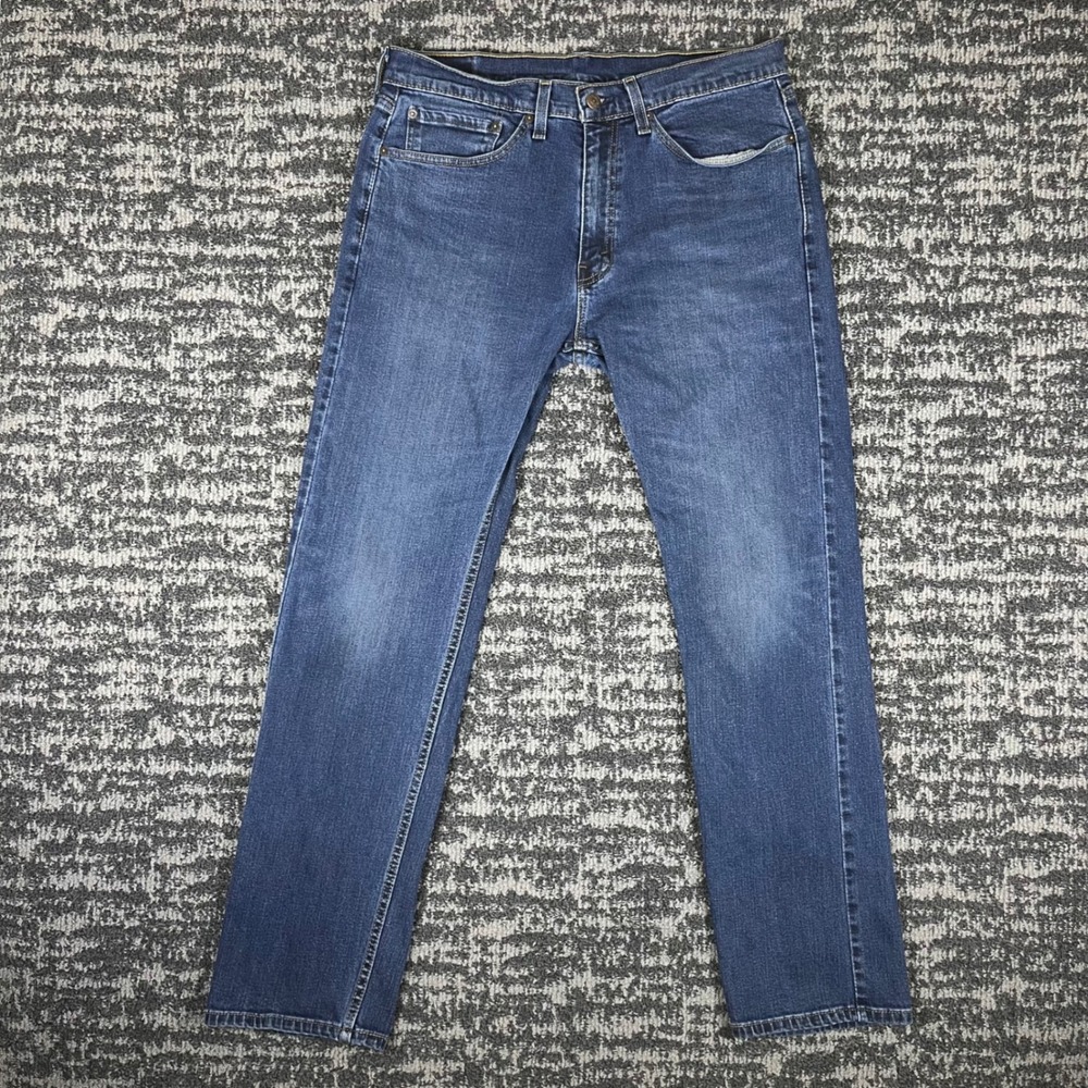 Levi's 511 Slim Fit Jeans Mens 34x32 Medium Wash Blue Stretch Denim 00511-1673